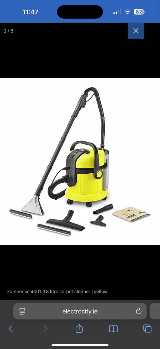 Karcher Carpet Cleaner SE 4001 - Yellow - Image 1