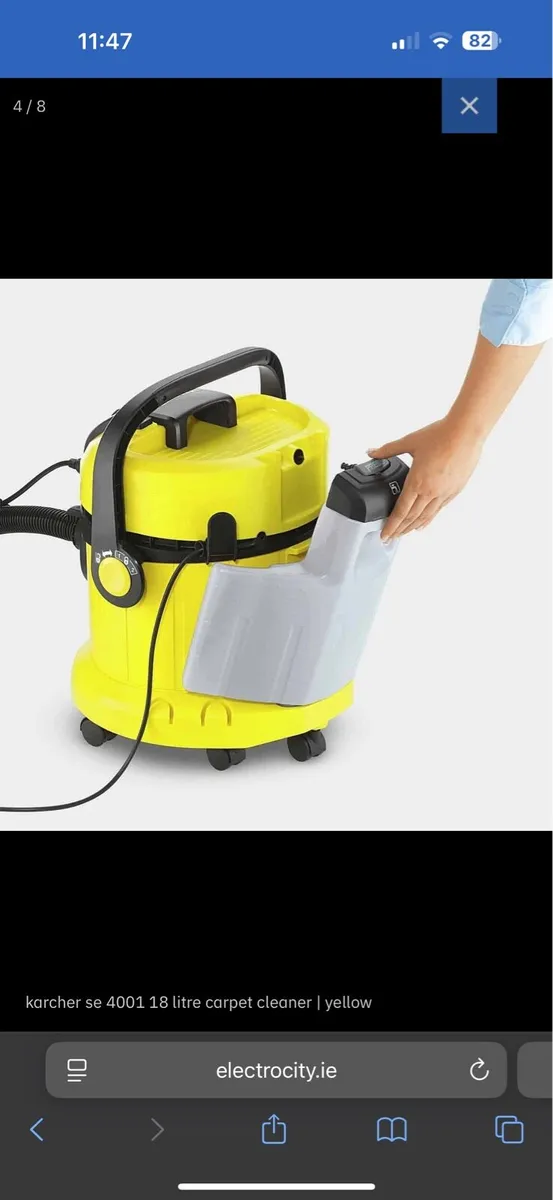 Karcher Carpet Cleaner SE 4001 - Yellow - Image 4