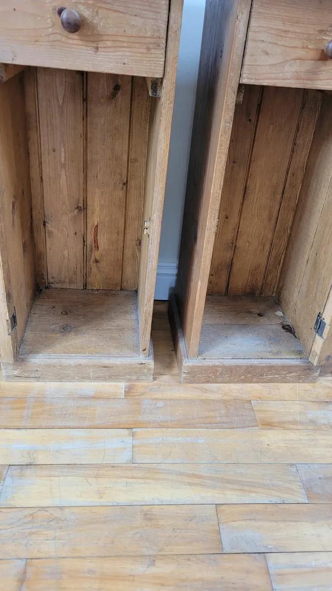 Pine Bedside Lockers - Image 2
