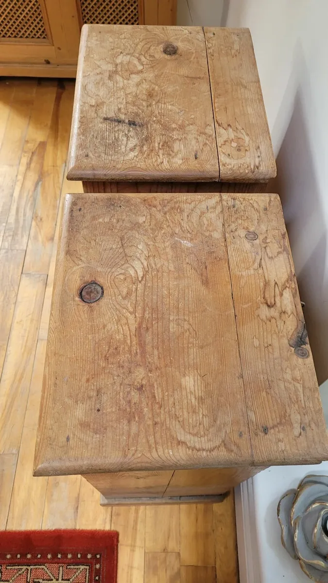 Pine Bedside Lockers - Image 4