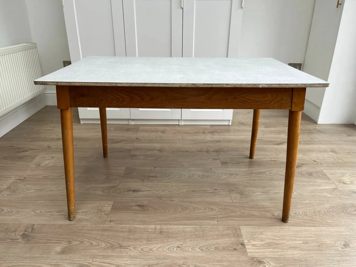 Vintage 1960s Formica Dining Table - Image 1