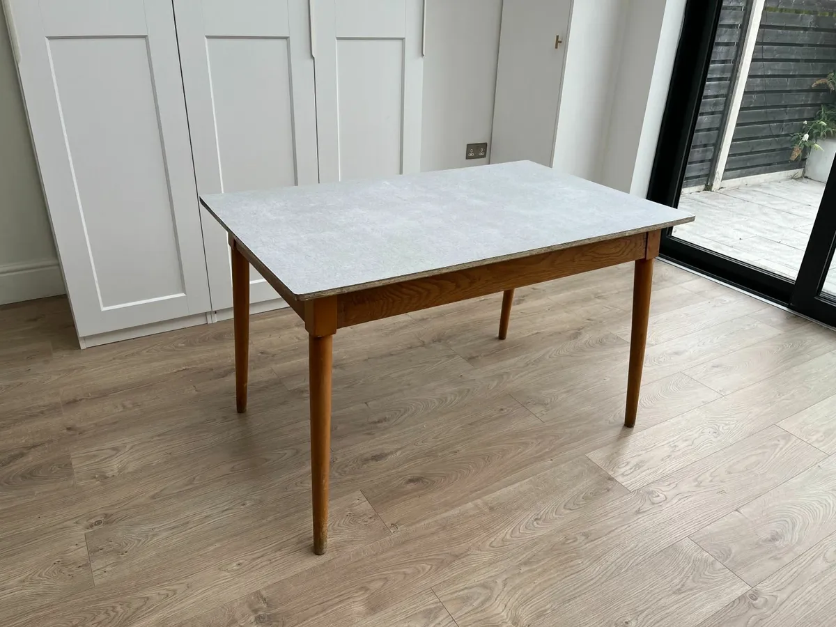Vintage 1960s Formica Dining Table - Image 2