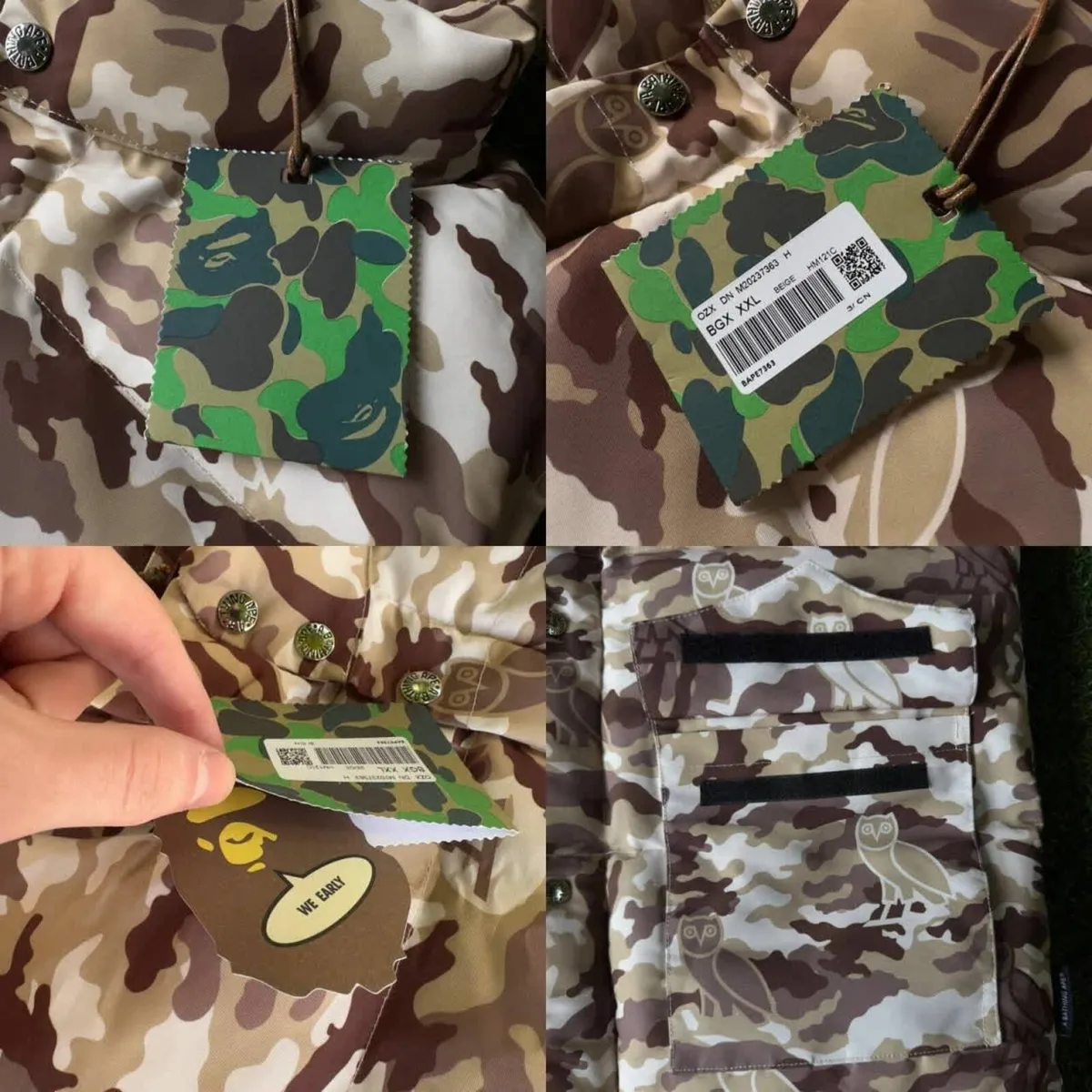 October's Very Own OVO x A Bathing Ape BAPE Woodla - Image 3