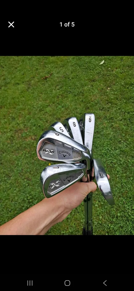 NICE CALLAWAY RAZR X FORGED IRONS 5-PW STIFF FLEX - Image 1