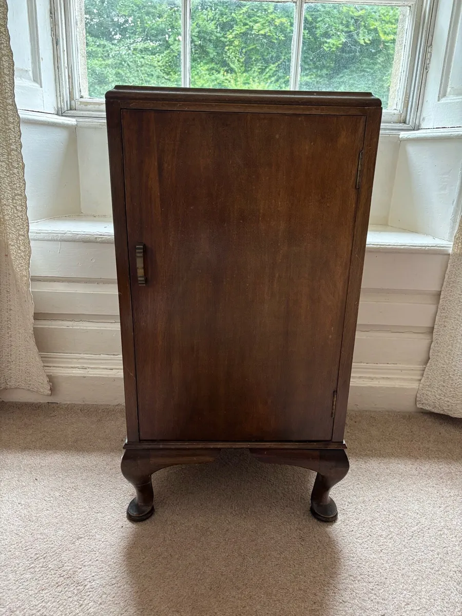 Vintage Walnut Bedside table - Image 1