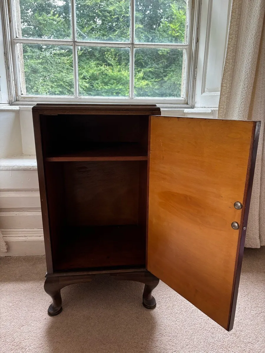 Vintage Walnut Bedside table - Image 2