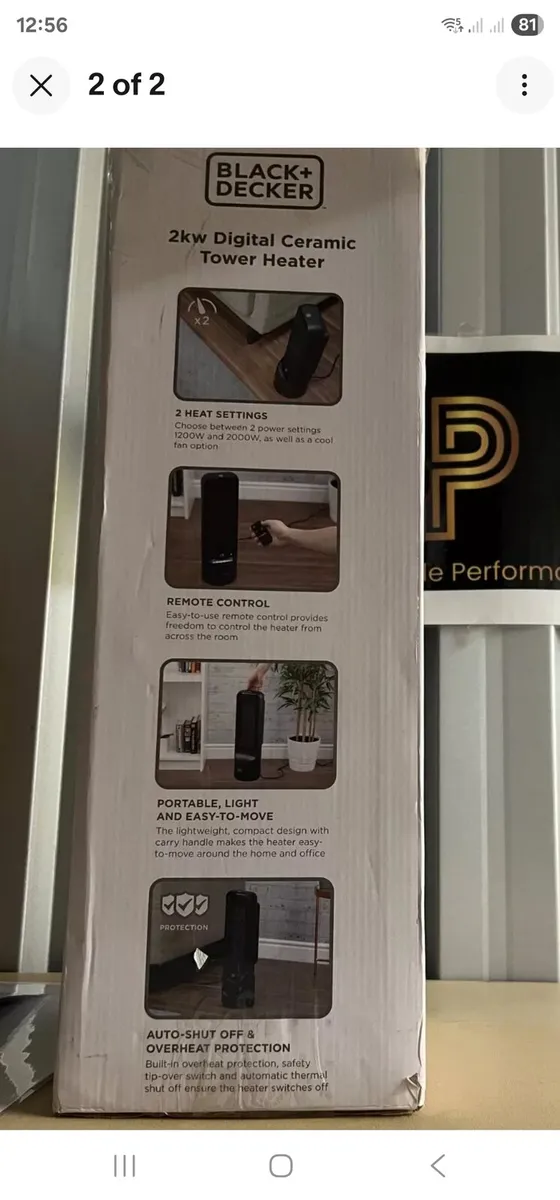 Black decker heater and cooler  fan - Image 3