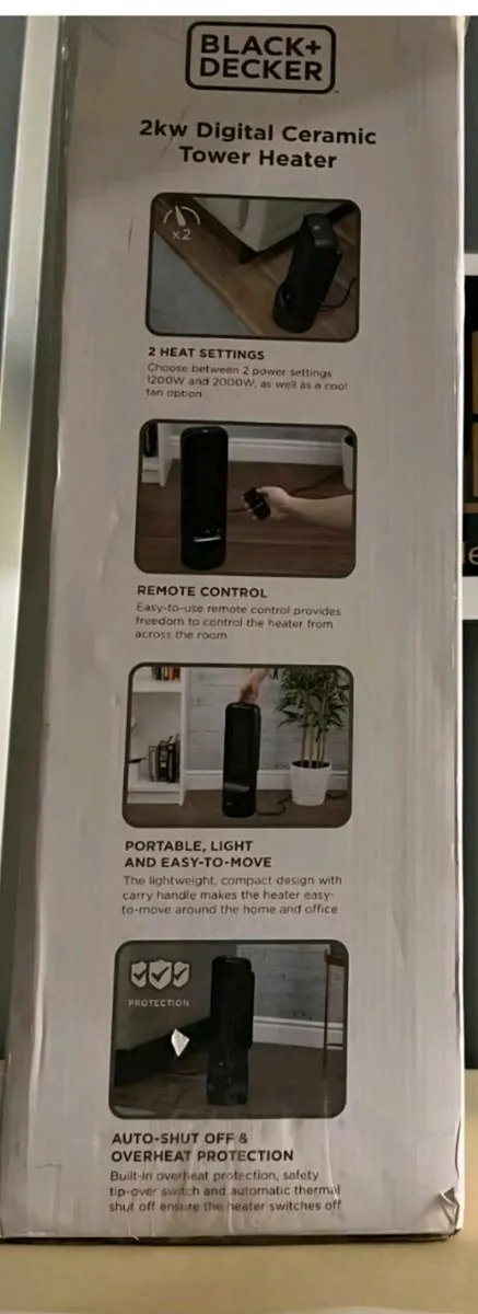 Black decker heater and cooler  fan - Image 4