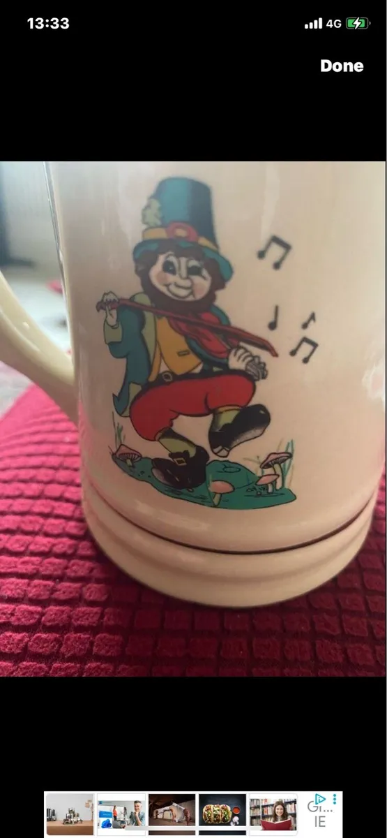 Good Luck From Ireland Ceramic Tankard - Image 1