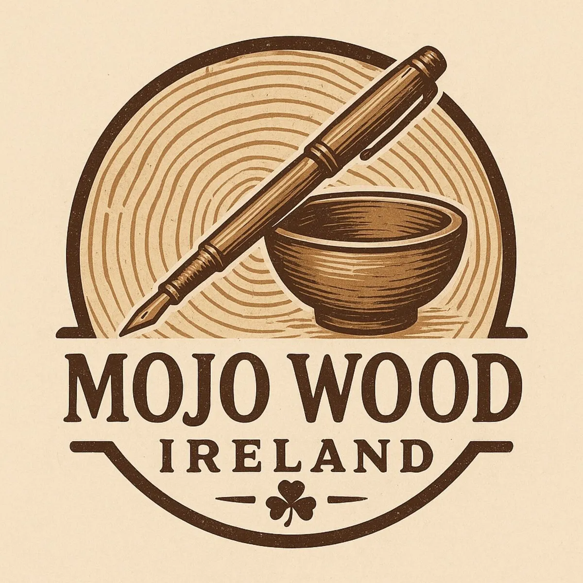 irish wooden hand turned pens - Image 1