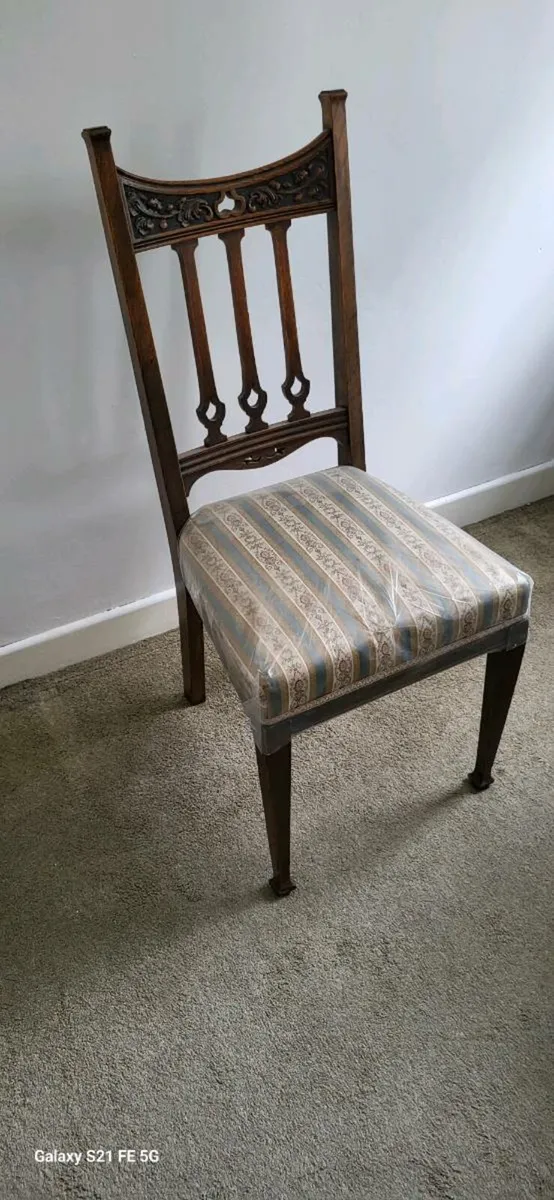 6 Edwardian dining chairs - Image 2