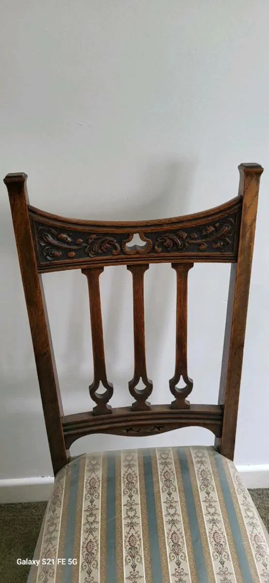 6 Edwardian dining chairs - Image 3