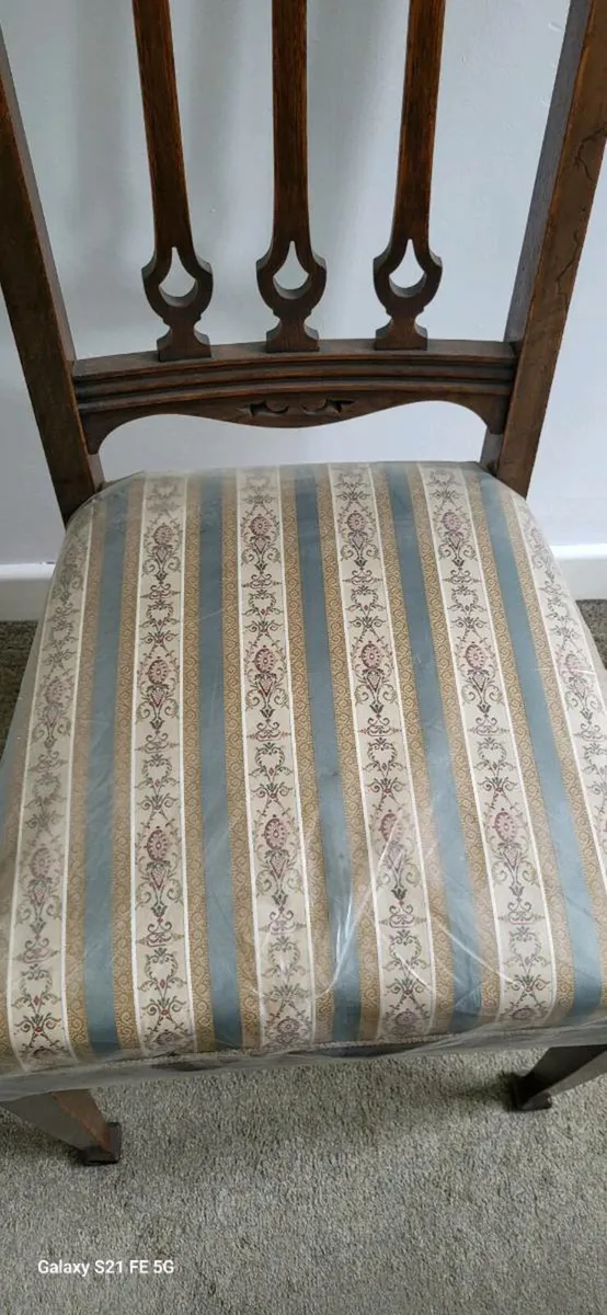 6 Edwardian dining chairs - Image 4