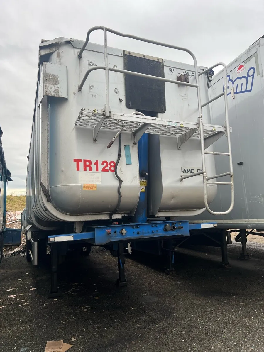 2008 fruehauf bulk tipping trailer aluminum bulker - Image 1