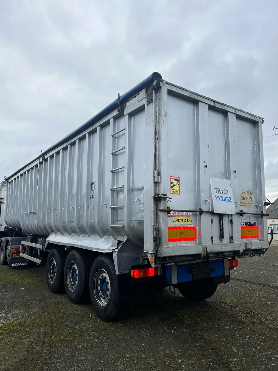 2008 fruehauf bulk tipping trailer aluminum bulker - Image 4