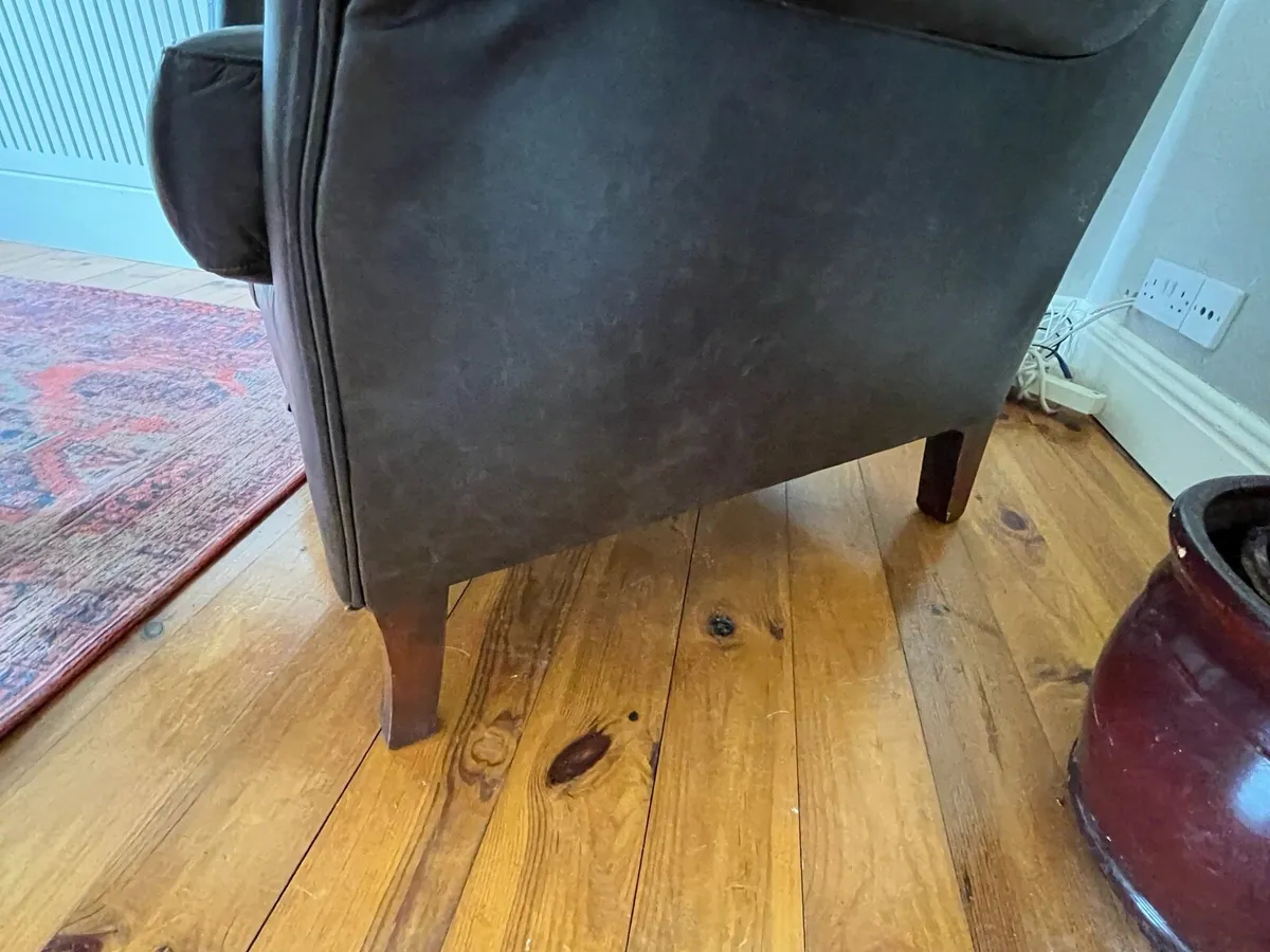 Laura Ashley Walden Leather Chair - Image 3