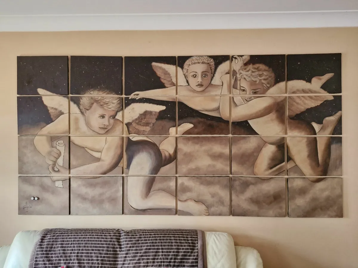 Hand painted art mural - Image 1