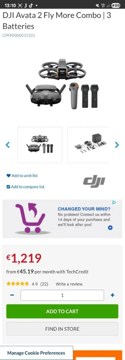 DJI Avata 2 Fly more combo