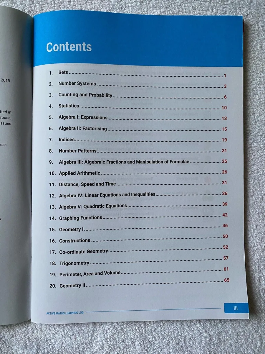 Brand New Active Maths 2 Student Log Book - Image 2