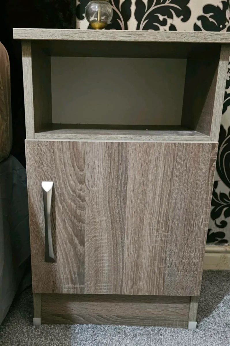 Pair of Modern Bedside Tables Pick-up only - Image 1