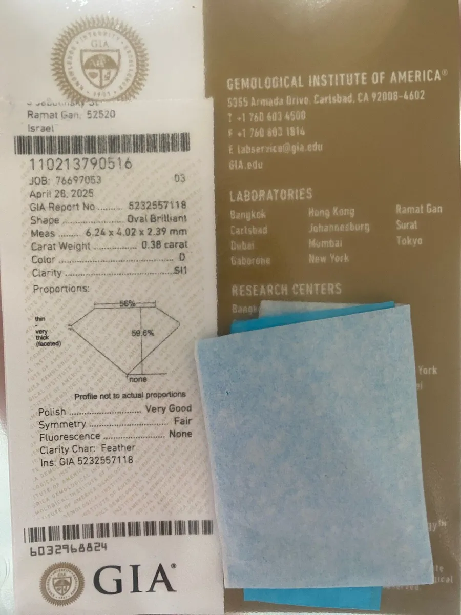 .38 Natural Diamond with Certificate - Image 2