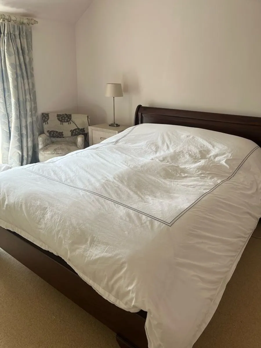 Mahogany Sleigh Bed - Image 1
