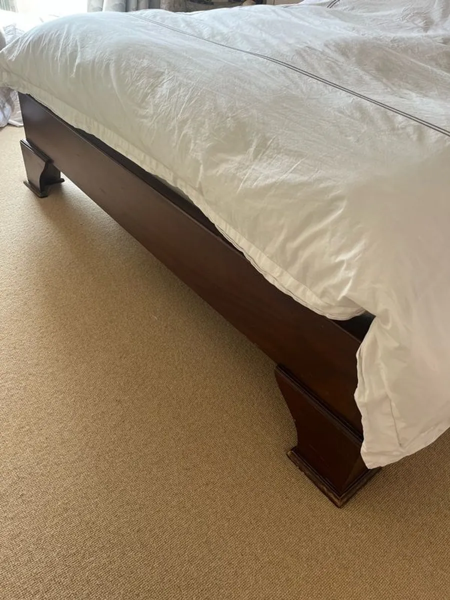 Mahogany Sleigh Bed - Image 4