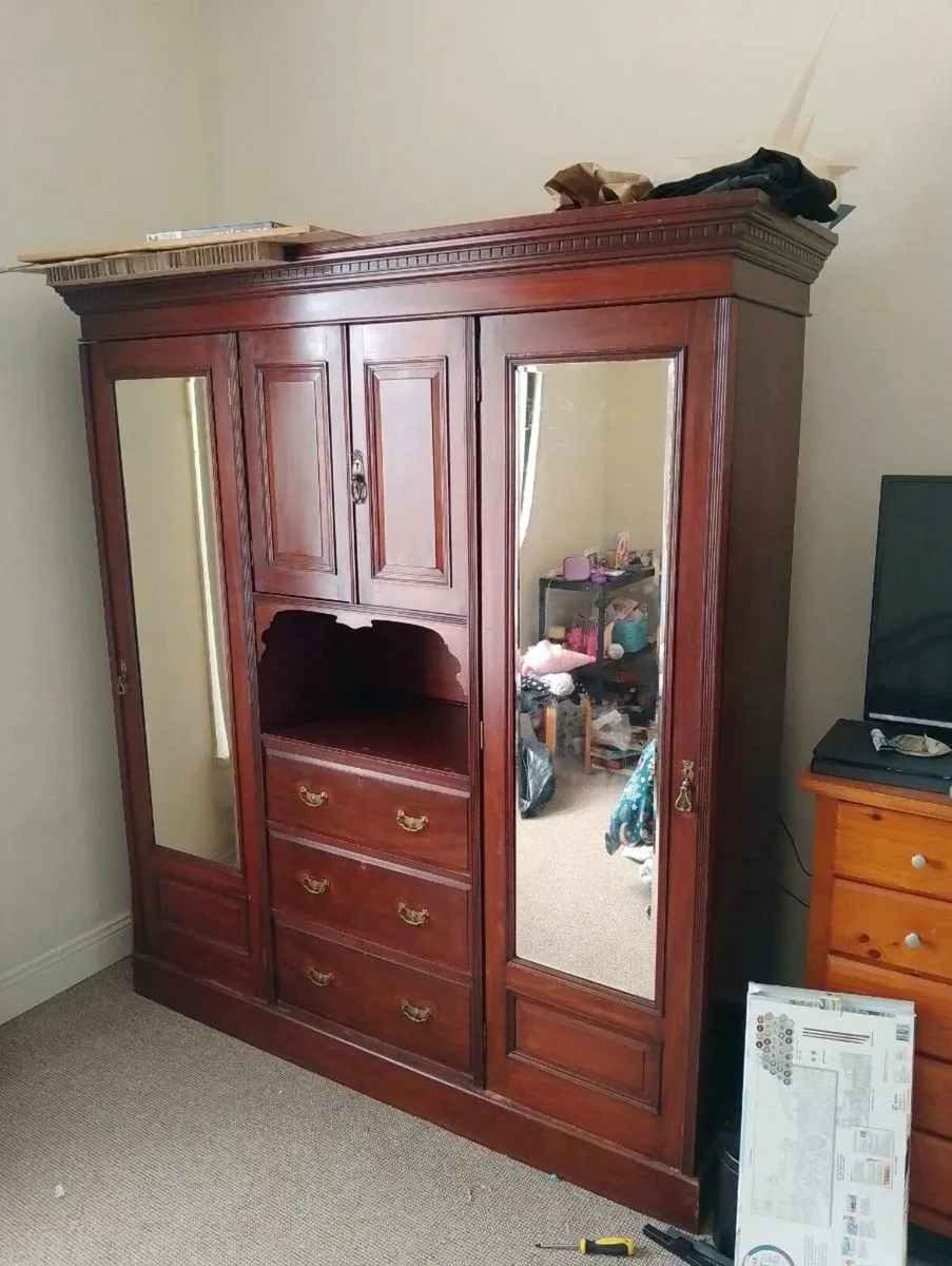 Vintage teak wardrobe