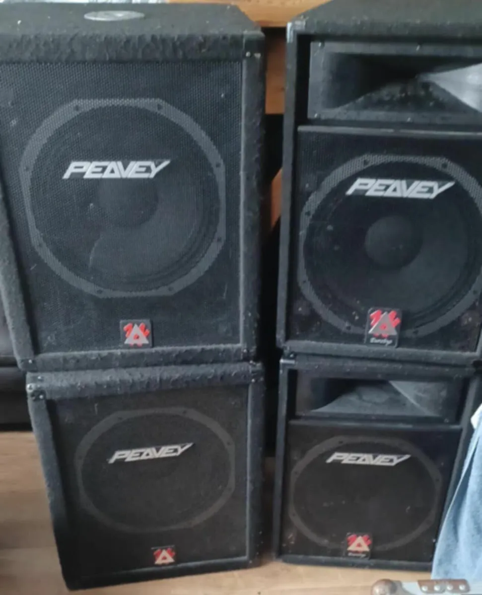 Peavey speakers and amplifier - Image 1