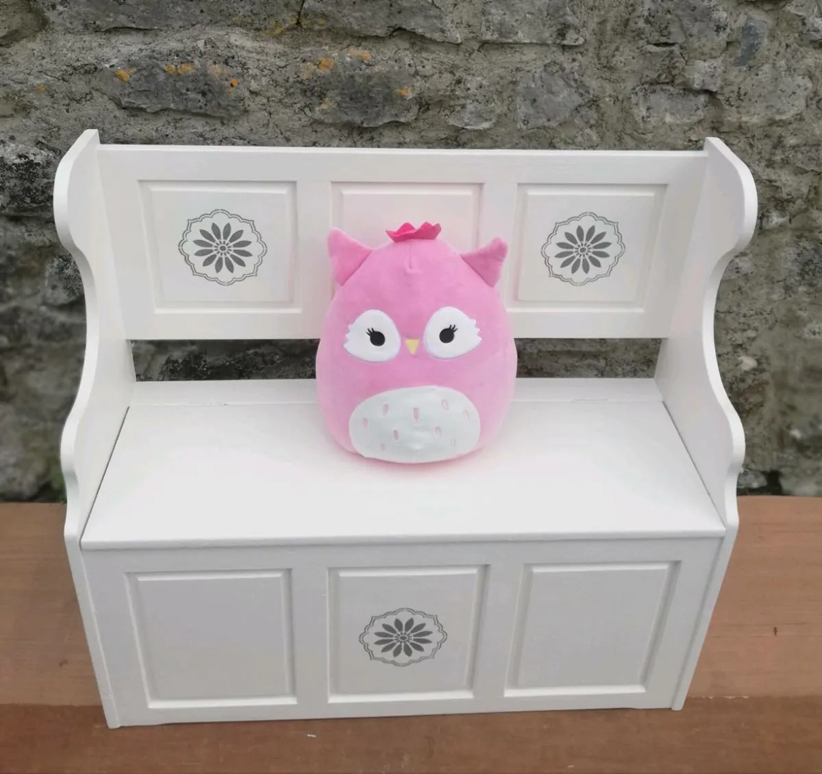 Solid wood newly restyled small storage seat - Image 2