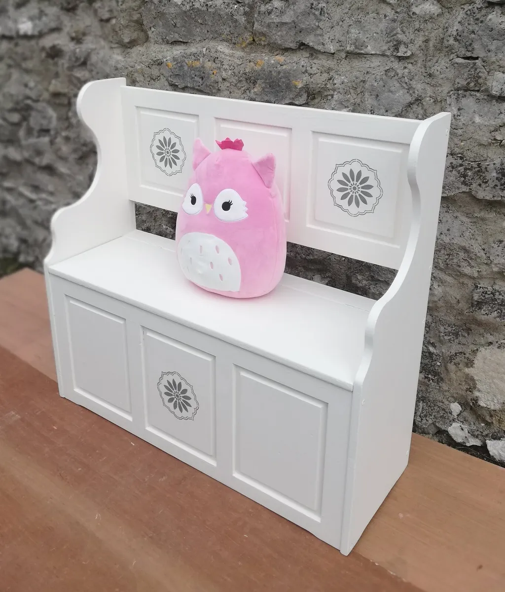 Solid wood newly restyled small storage seat - Image 3