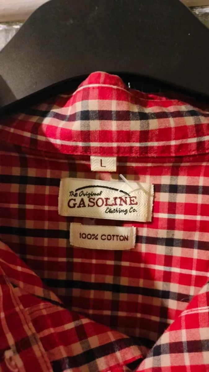 Men's Gasoline long sleeves Shirt, with front pock - Image 3