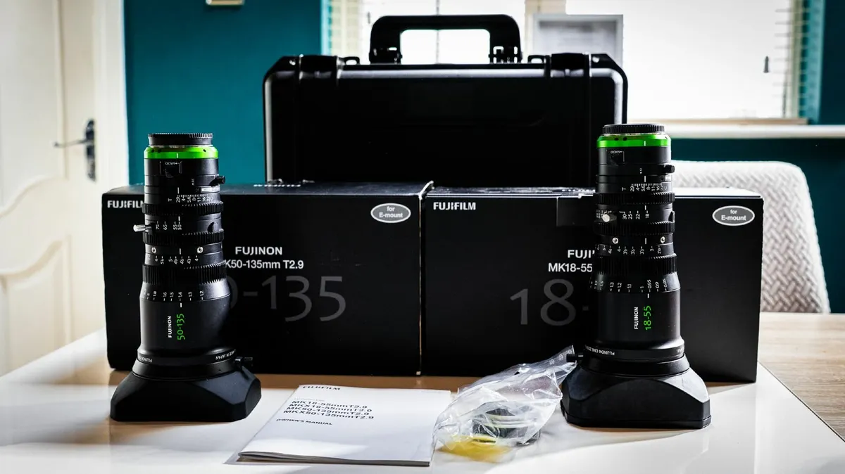 FujinonMK 18-55 T2.9 and MK 50-135 T2.9 Cine lens - Image 1