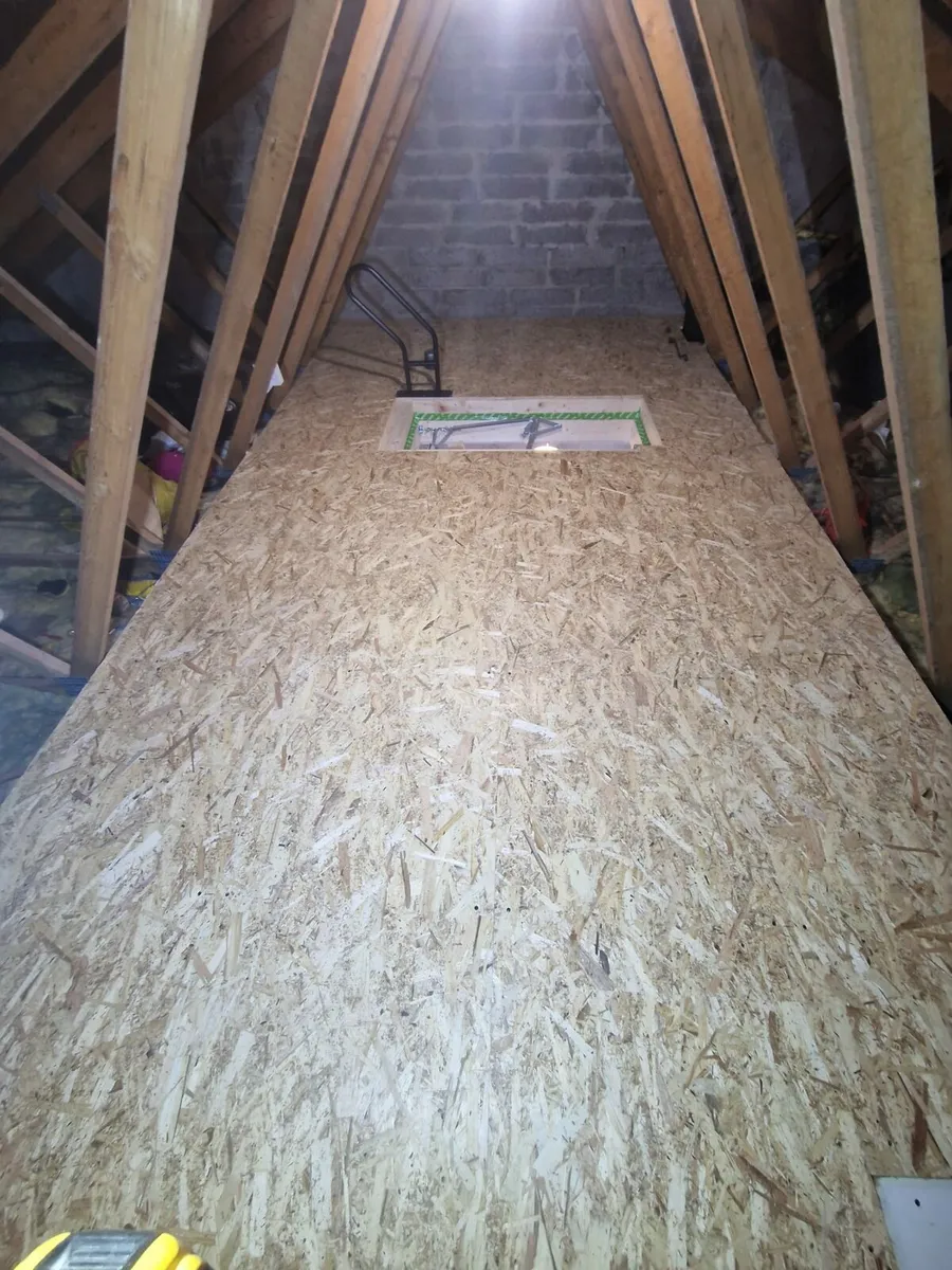Attic ladder wooden foldable insulated and floorin - Image 4