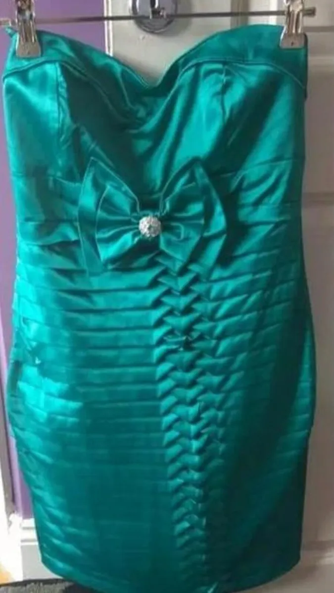 Turquise dress with adjustable straps size sm ml - Image 1