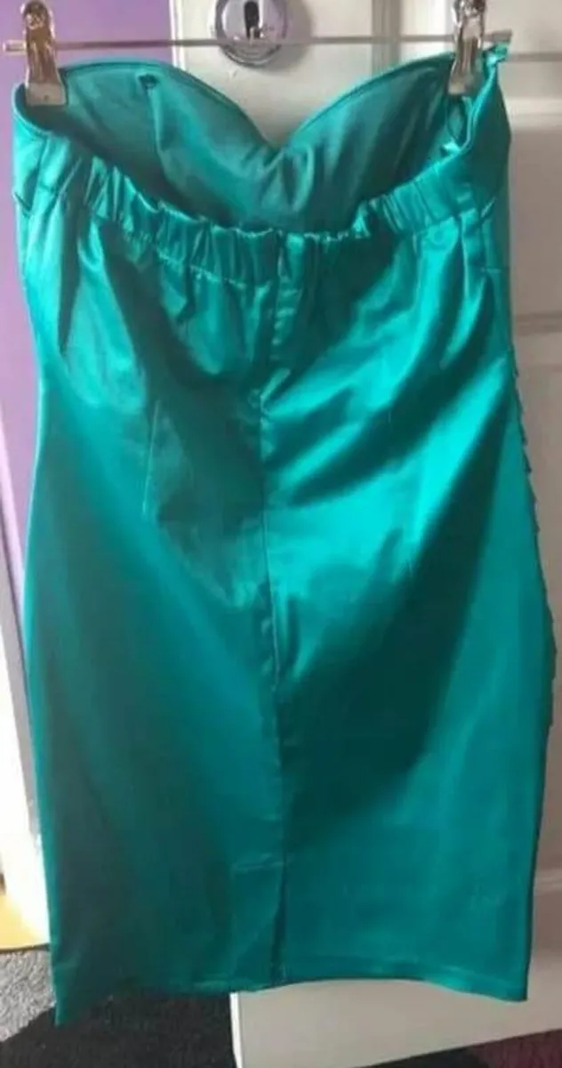 Turquise dress with adjustable straps size sm ml - Image 3