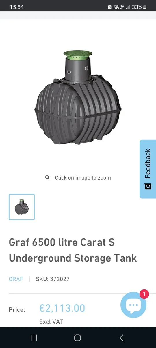 Septic tank / water storage tank