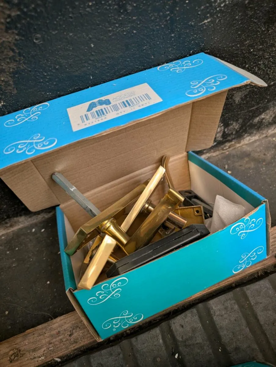 Brass Door Handles x 10 pairs - Image 4