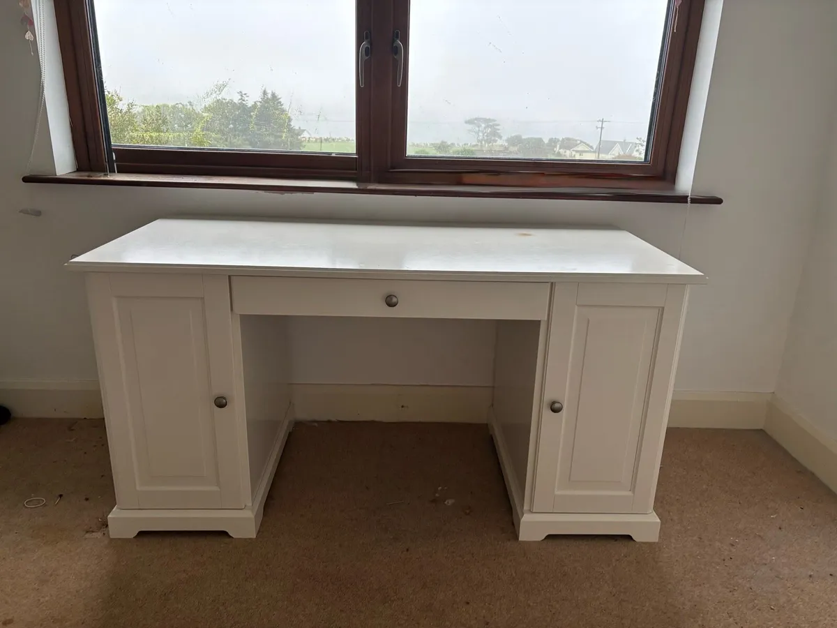 Very Solid white Ikea desk Hemnes - Image 1