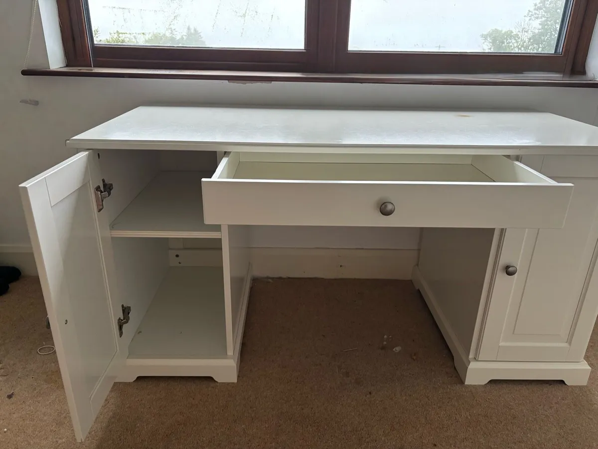 Very Solid white Ikea desk Hemnes - Image 2