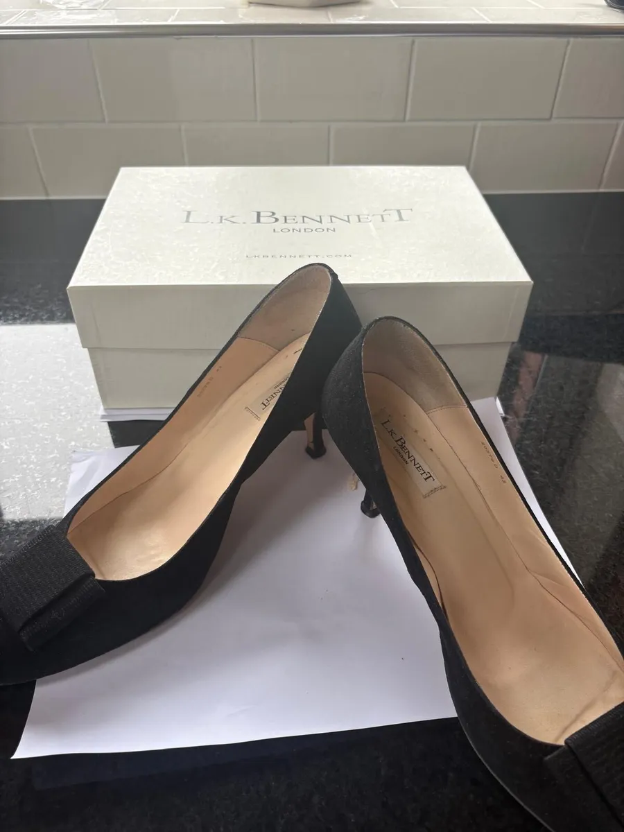 LK Bennett Black Suede Shoes - Image 1