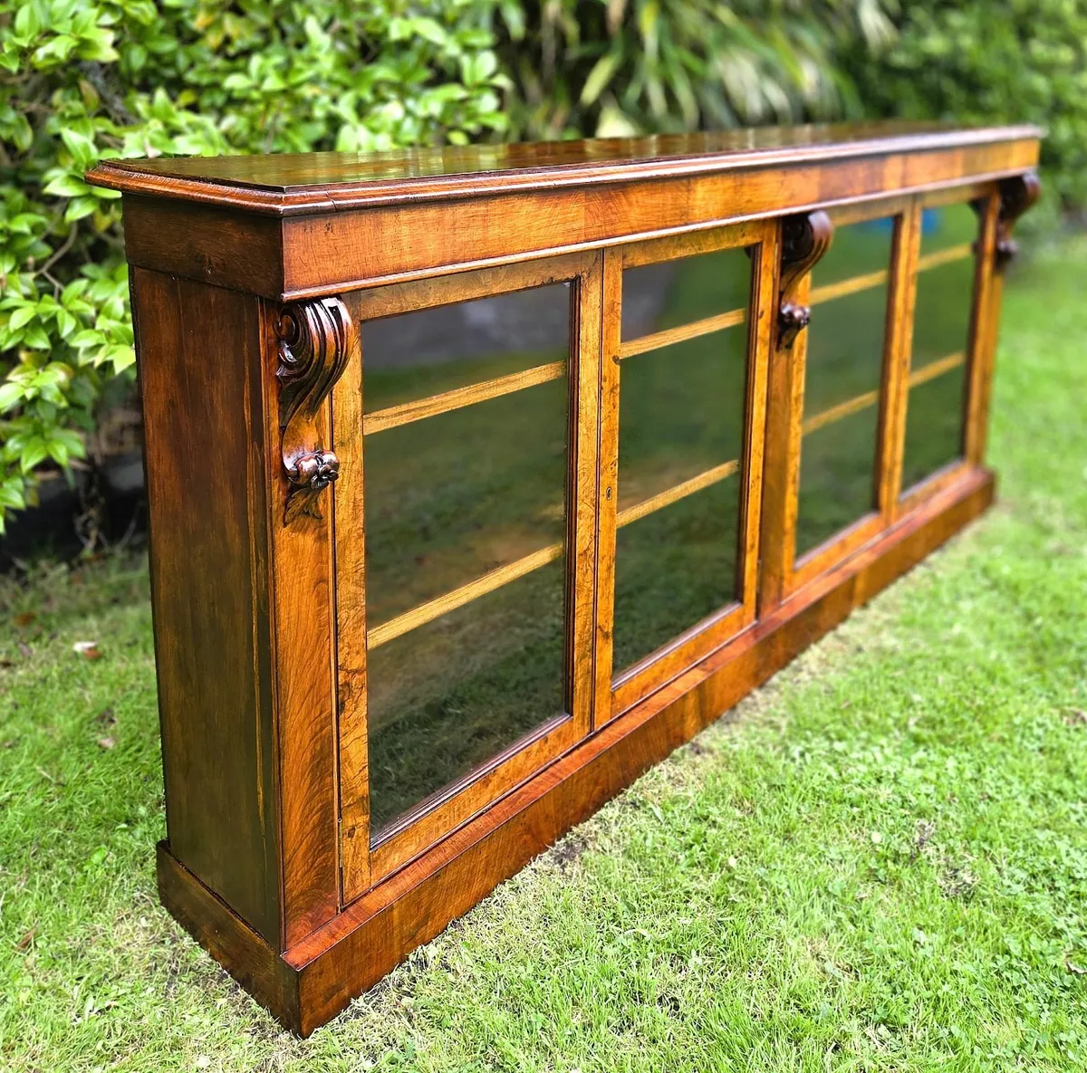 Large Victorian Low Bookcase- Circa 1860 - Image 2