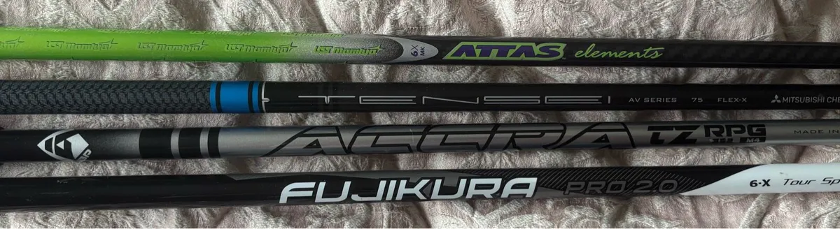 4 top end shafts 3 3 wood 1 driver