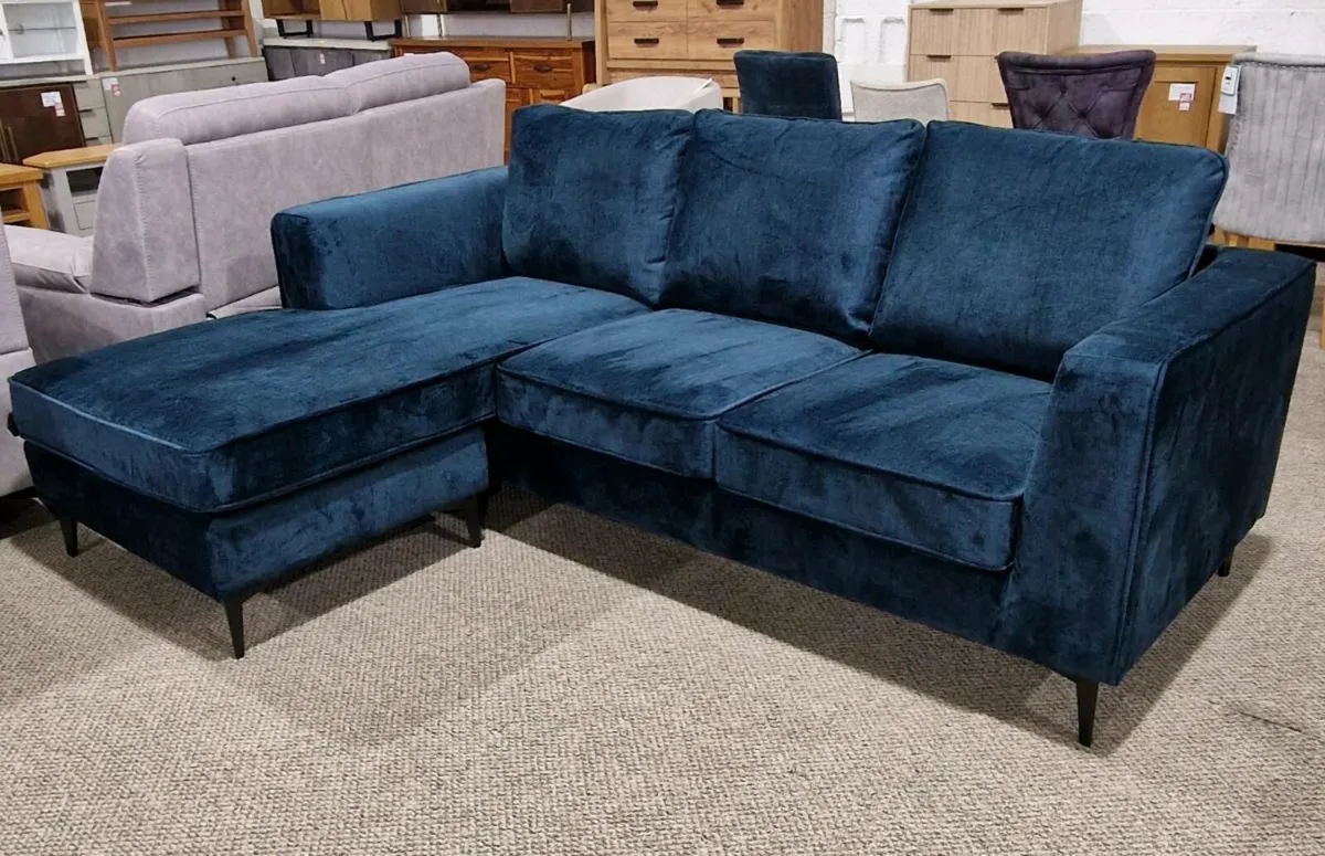 New Brooklyn occean blue sofa (RRP €1100) - Image 1