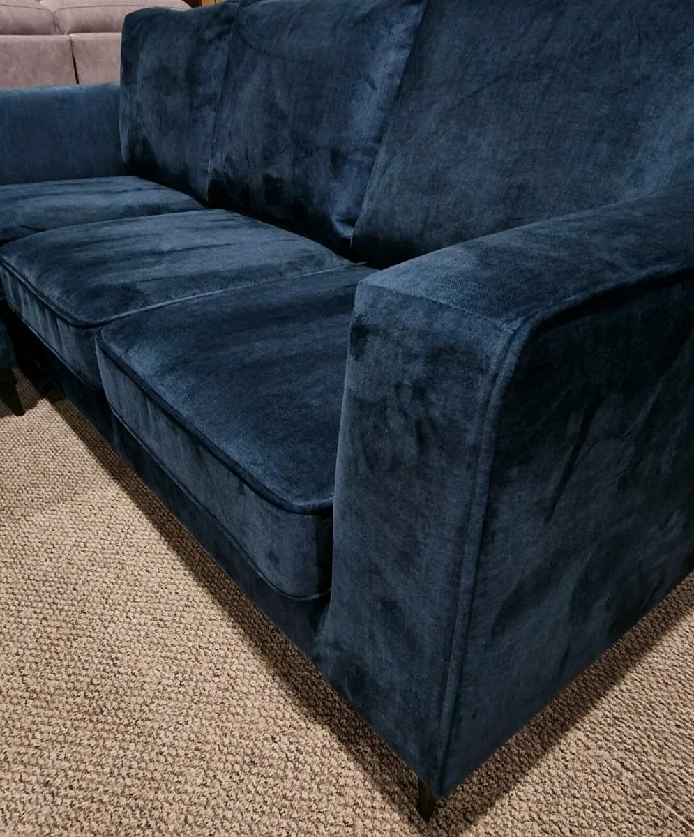 New Brooklyn occean blue sofa (RRP €1100) - Image 2