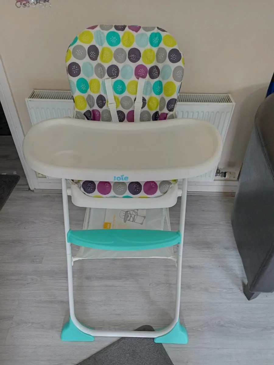 Joie baby's lightweight folding high chair. - Image 1