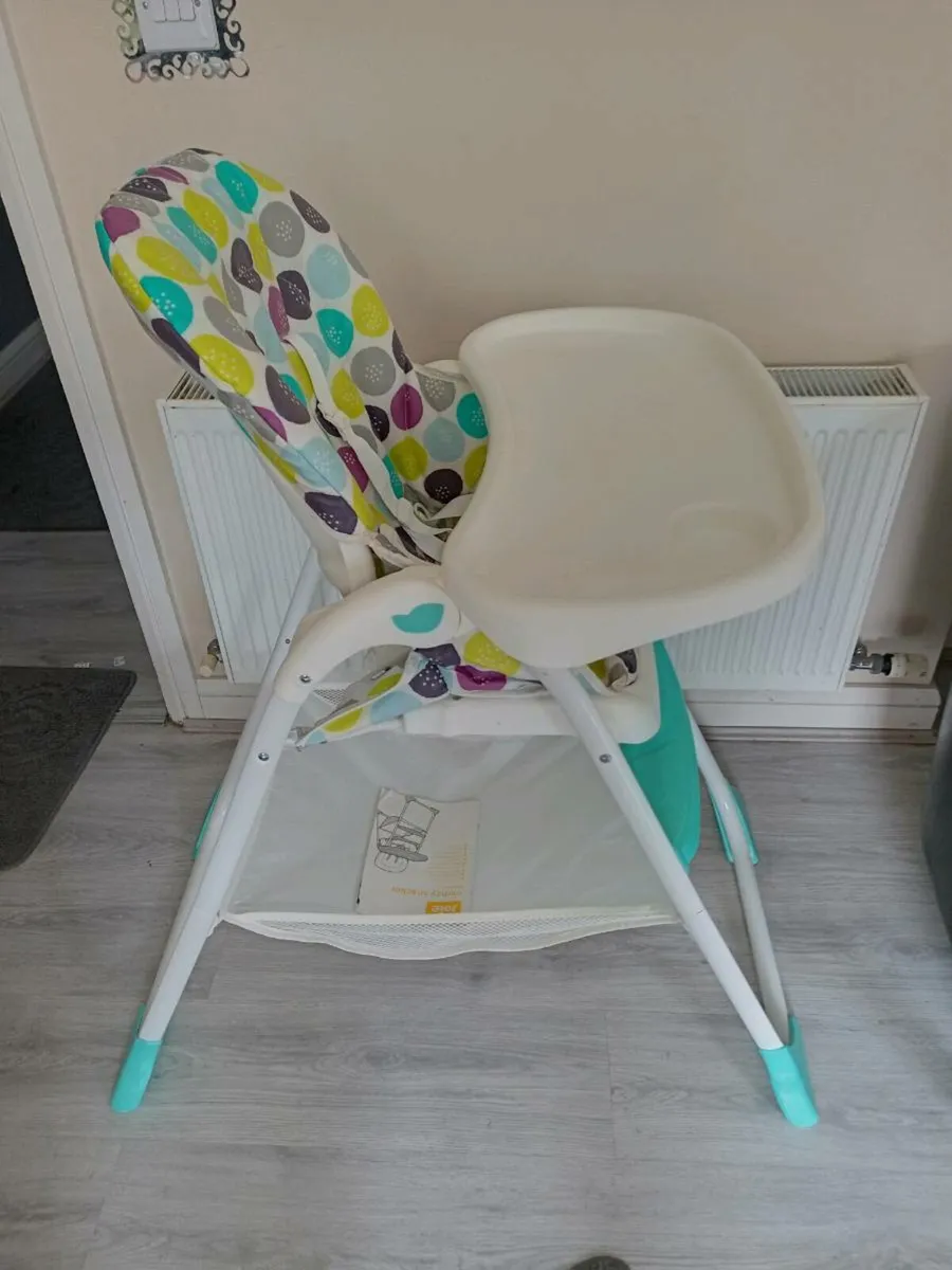Joie baby's lightweight folding high chair. - Image 2