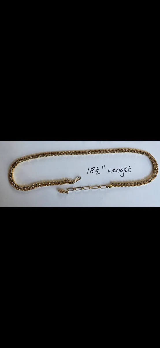Gold plated gemstone chain ✨️ - Image 2