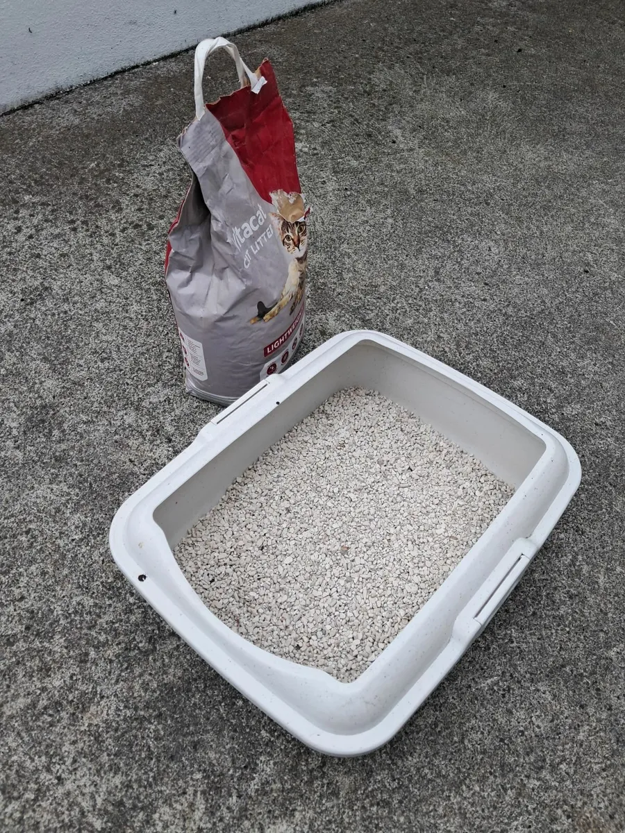 Cat Litter Tray plus complimentary bag of cat Litt - Image 1