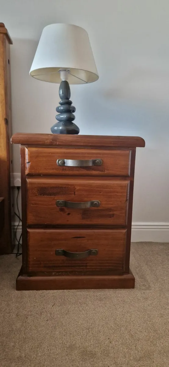 Pair of Solid Wood Bedside Lockers - Image 4